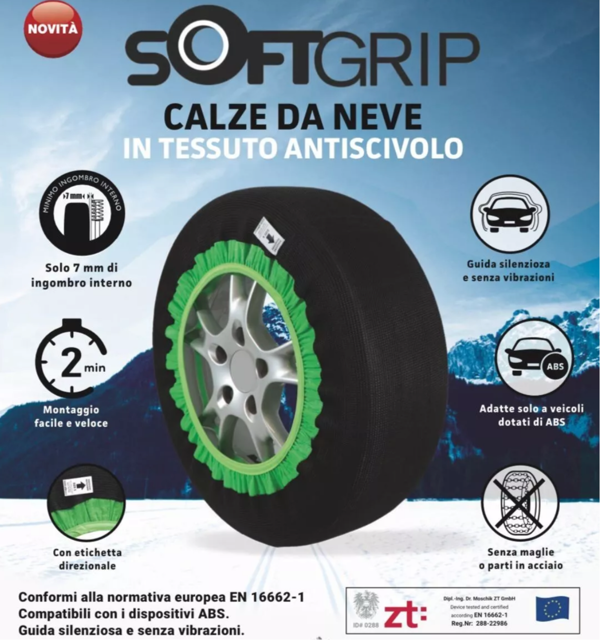 CALZE DA NEVE SOFTGRIP GRUPPO 4