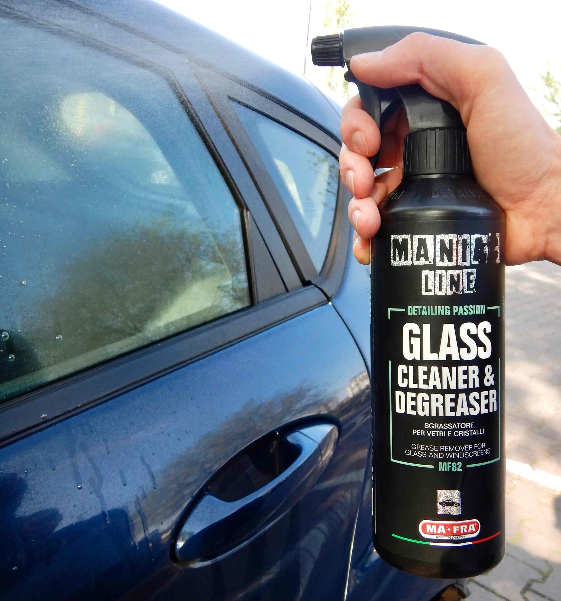 glass cleaner & degreaser esempio d'uso