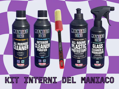 Kit Pulizia Interni Auto Maniaco – Detergenti Professionali